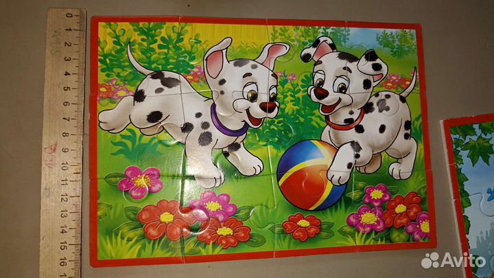 Мягкие толстые пазлы 12 элементов