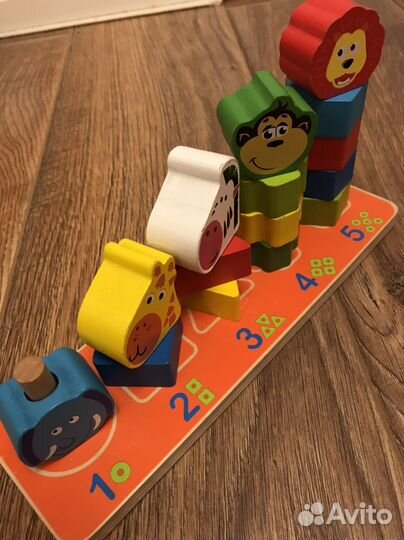 Паровоз сортер каталка чух-чух