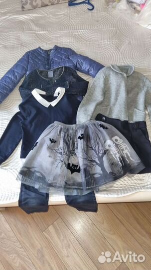Детские вещи пакетом для девочек 128