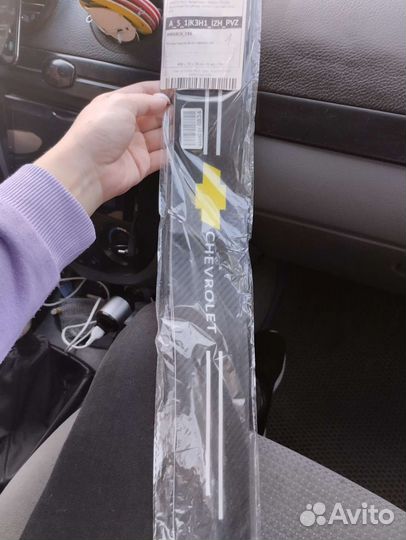 Наклейка на пороги chevrolet