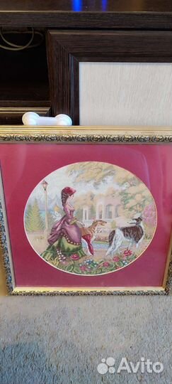 Картина вышитая крестом ручная работа