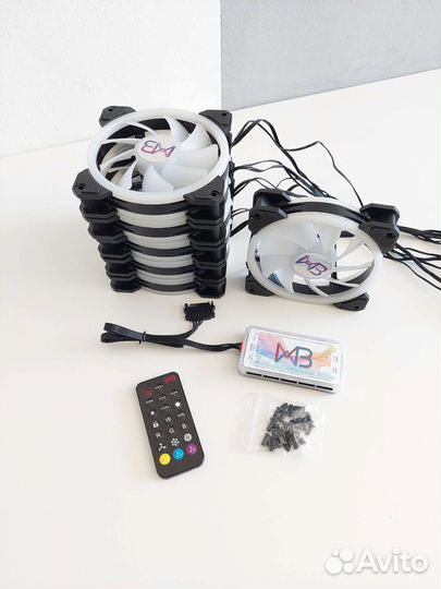 Комплект кулеров RGB + контроллер + пульт д/у