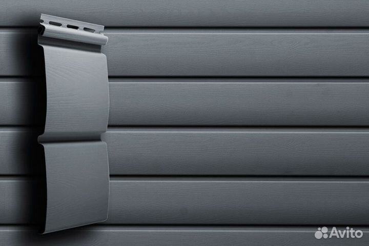 Сайдинг Блок-Хаус Grand Line Графит