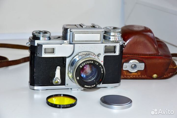 Киев-3 1955 год Советский пленочный фотоаппарат
