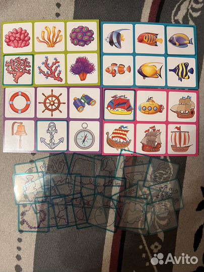 Iq лото для малышей контур и силуэты 2 игры