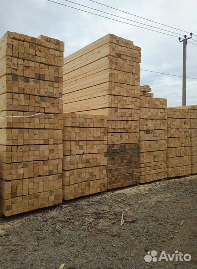 Брус обрезной строганый