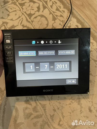 Новая без дефектов цифровая фоторамка sony