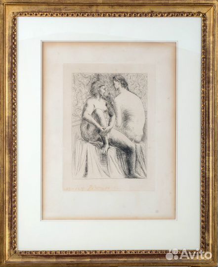 Гравюра Пабло Пикассо 1930г