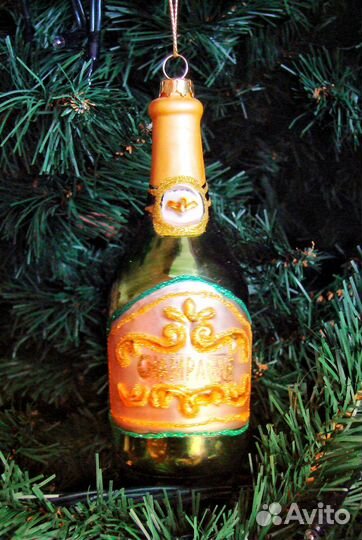 Елочная игрушка Бутылочка шампанского