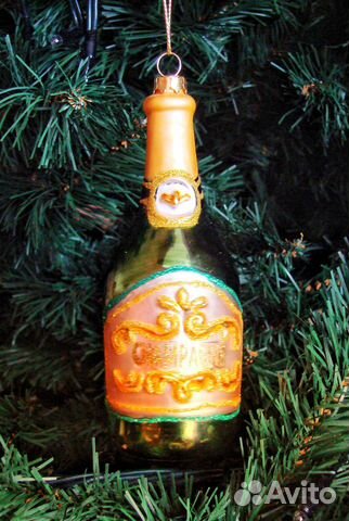Елочная игрушка Бутылочка шампанского