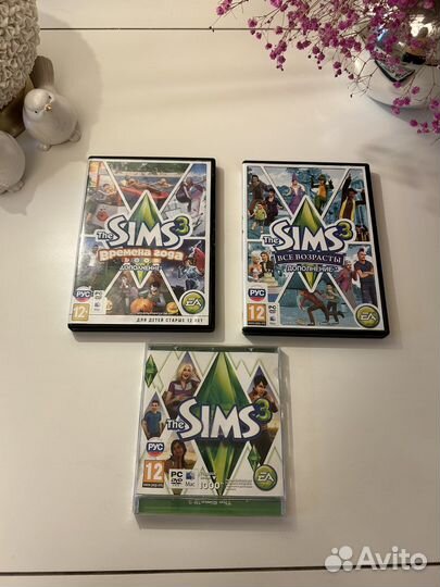 Sims 3 основной диск+2 дополнения