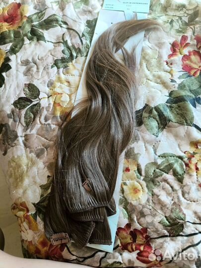 Трессы на заколках русые новые