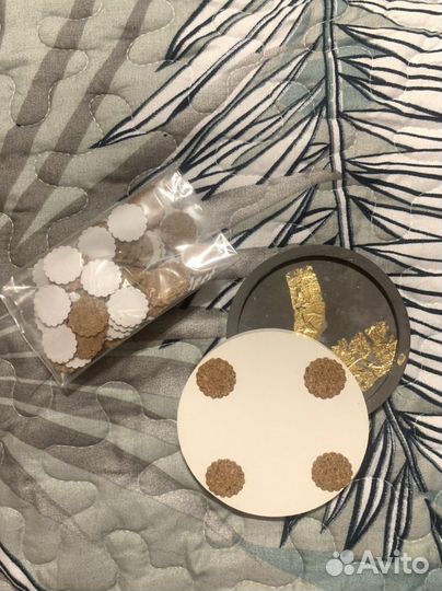 Пробковые наклейки подложки для гипсовых изд.100шт