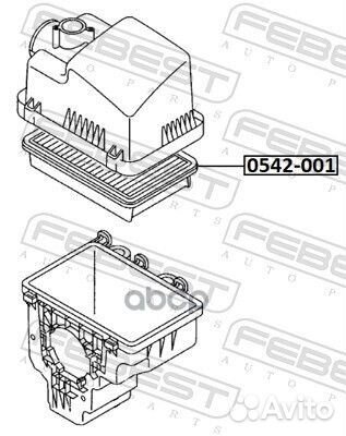 Фильтр воздушный Febest 958 0542-001 Febest