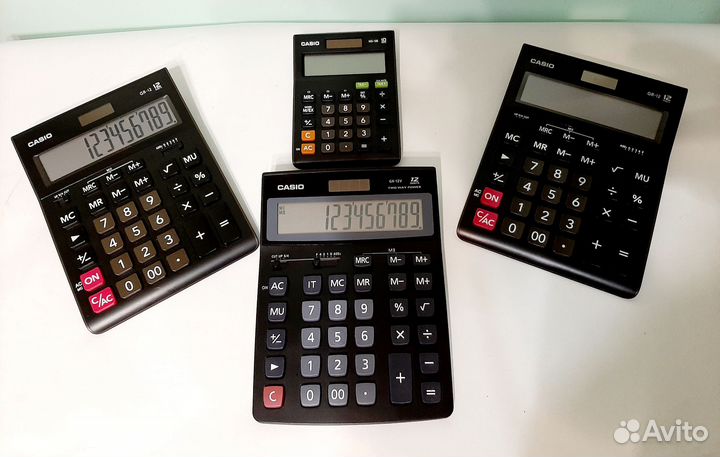 Калькуляторы casio настольные. Цена за все 4 шт