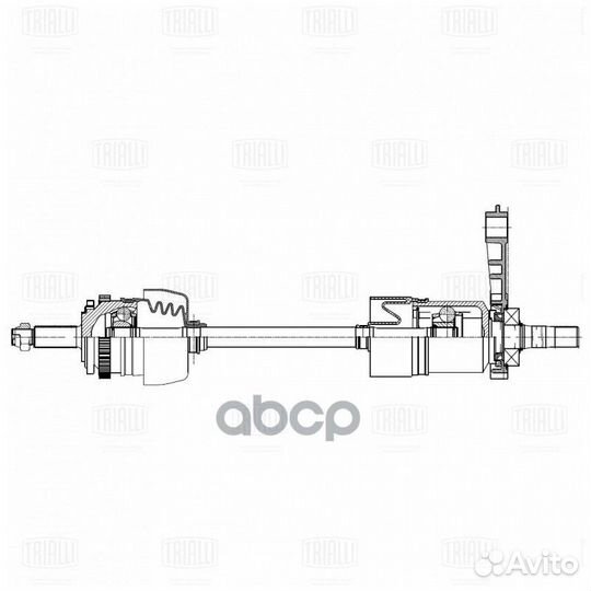 Привод в сборе LADA 21214 ABS с кронш. н/о пере