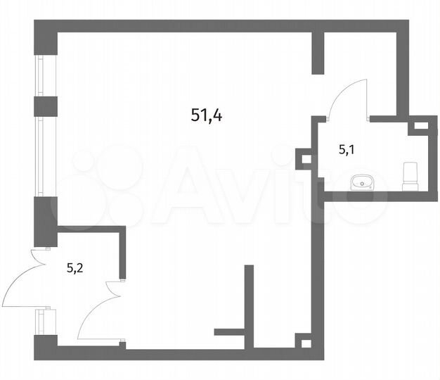 Продам торговое помещение, 61.63 м²