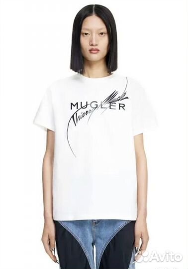 Mugler hm футболка
