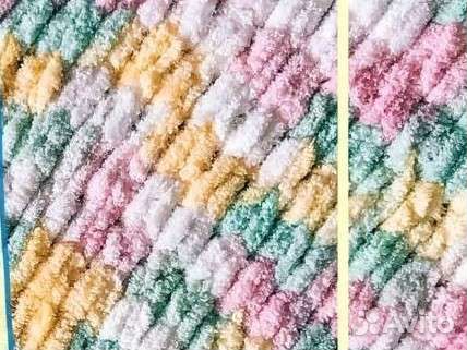 Плед детский вязаный