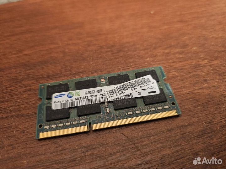 Оперативная память для ноутбука Samsung 4Gb DDR3