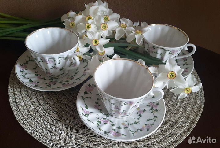 Фарфоровая чайная пара лфз