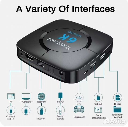 Smart box tv android Transpeed 6k 4/64