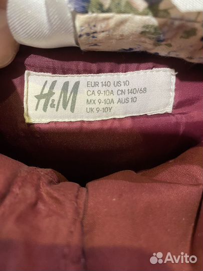 Куртка зим. бренда H&M на девочку 6-8 лет