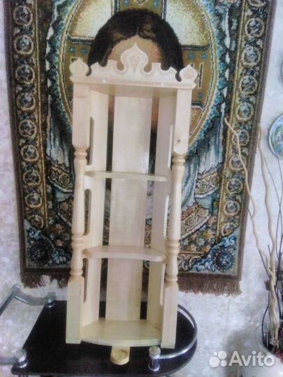 Большой угловой домашний иконостас