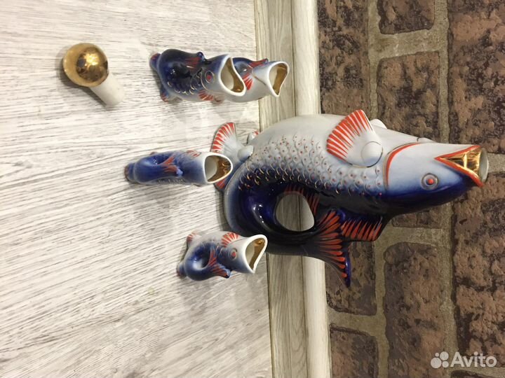 Фарфоровые статуэтки СССР «рыбка»