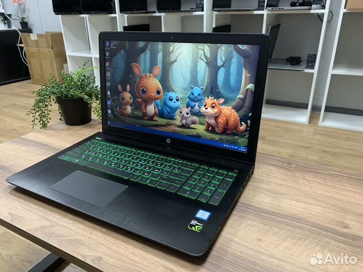 Игровой HP ноутбук i7/8gb/2видеокарты