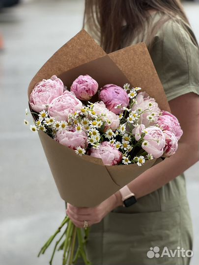 Пионы пионовидные розы