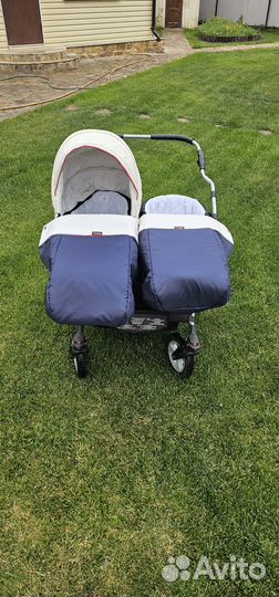 Коляска для двойни 3 в 1 Mikado Tween с автокресла