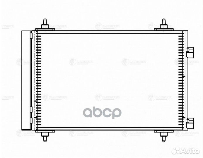 Радиатор кондиц. Peugeot 307/ Сitroen C4 lrac20GK
