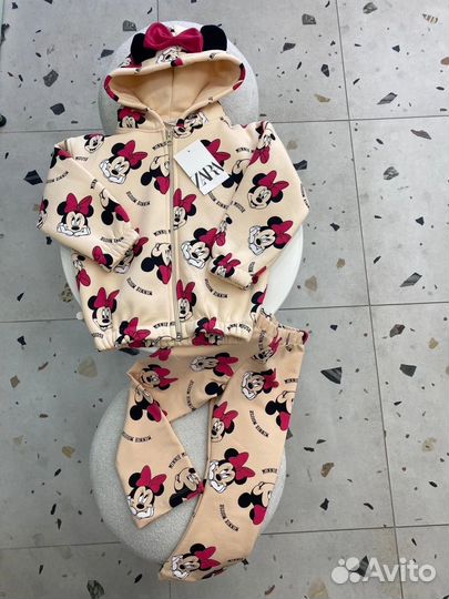 Теплый костюм zara для девочек