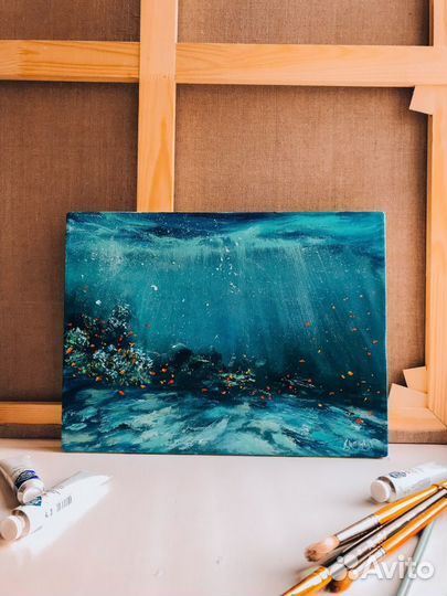 Пейзаж картина маслом на холсте