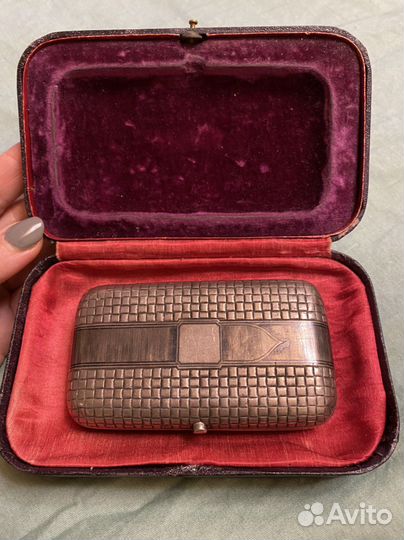 Портсигар 1878 год, 84 проба. В родной коробочке