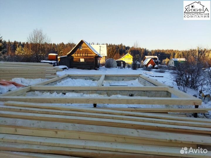 Срубы дома из бруса 6х6 с террасой строительство