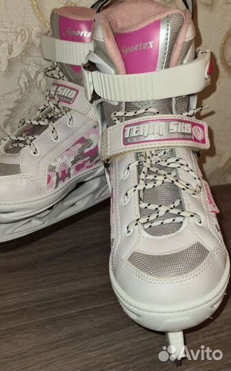 Коньки для девочки 33-36 р-р