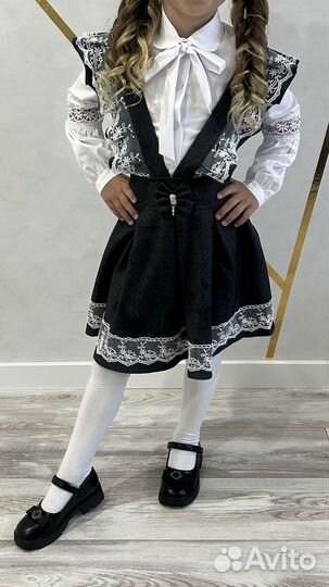 Сарафан школьный 128