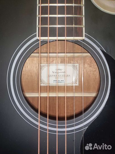 Трансакустическая гитара kepma(датчик double)