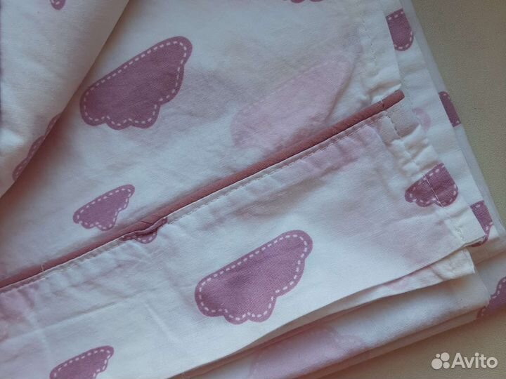 Детская простынь в облачки х/б La redoute