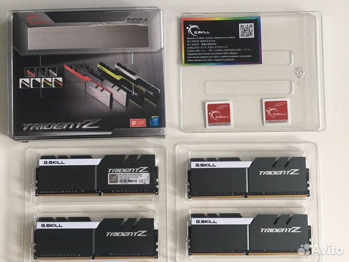 Обмен G skill trident z rgb 64 gb 3200 4x16 DDR 4
