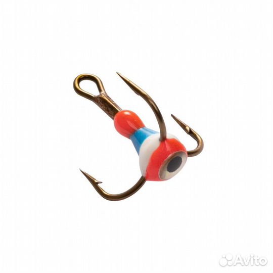 Тройник mustad № 10 3D глазок с эпоксидом 109P с