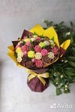 Шоколадный букет/розы чудо