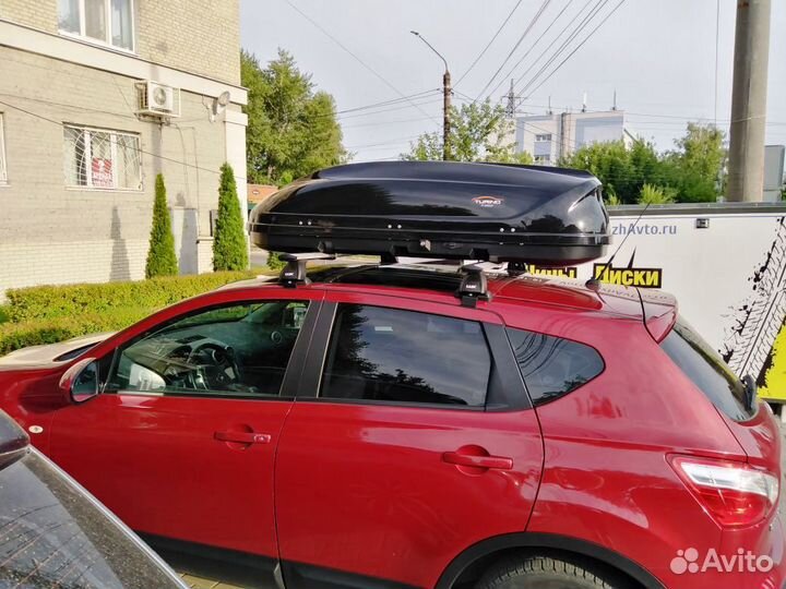 Автобокс Турино LUX черный на Nissan Qashqai