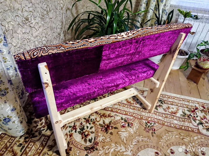 Банкетка, столярное, дерево, мягкое