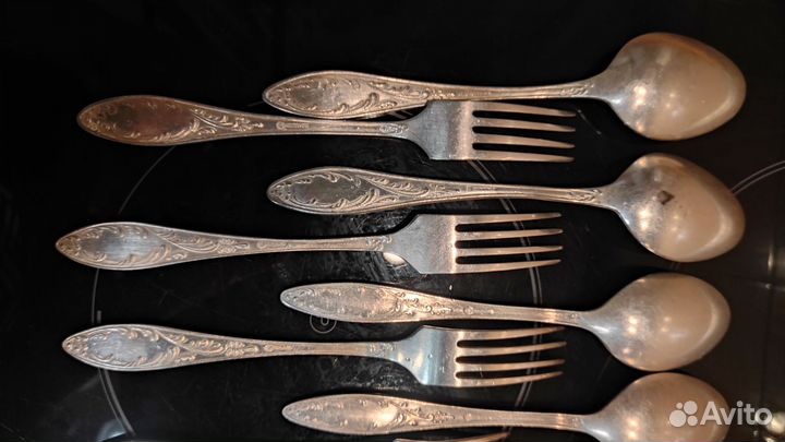 Мельхиоровые ложки набор