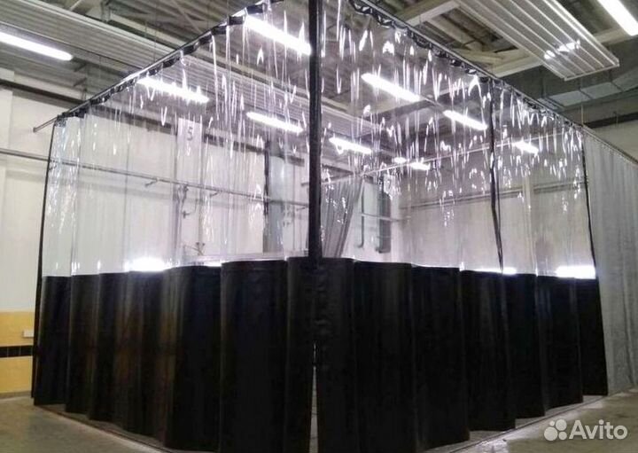 Штора пвх для автомойки гаража