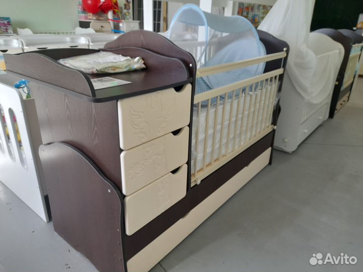 Кровать трансформер №2 фрезеровка Жираф