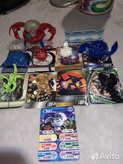 Бакуганы с карточками